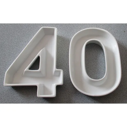 Acheter Deux Coupelles De Présentation En Céramique/Porcelaine Blanche En Forme Des Chiffres 4 Et 0 - Pour Fêter Dignement Un Quarantième Anniversaire Quel Qu'il Soit - Hauteur 17.5cm occasion - 10,00 € Deux Coupelles De Présentation En Céramique/Porcelaine Blanche En Forme Des Chiffres 4 Et 0 - Pour Fêter Dignement Un Quarantième Anniversaire Quel Qu'il Soit - Hauteur 17.5cm occasion reconditionné disponible sur Rakuten