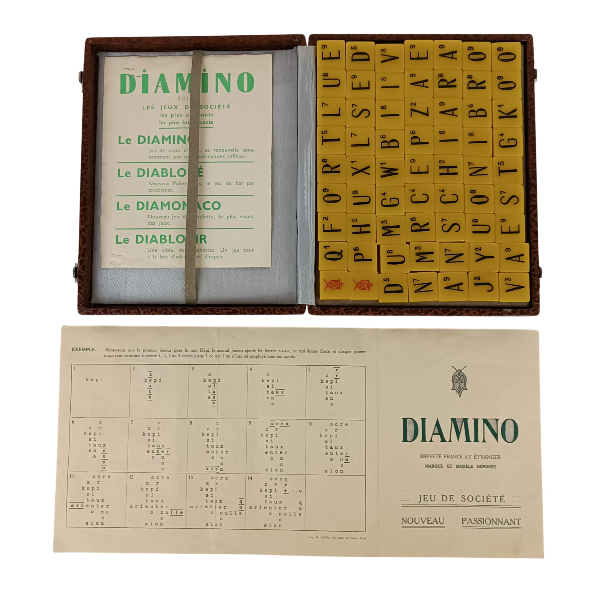 Diamino Jeu ancien de mots croisés, avec sa boite d'origine État correct - 12,00 € Diamino Jeu ancien de mots croisés, avec sa boite d'origine État correct reconditionné disponible sur Label Emmaüs
