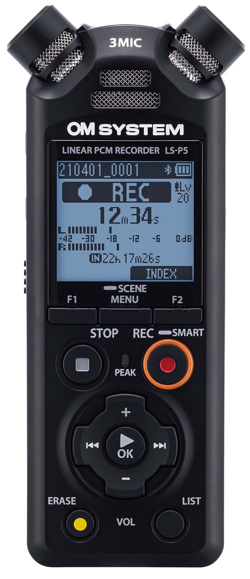 Dictaphone tout en un Om System LS-P5 PCM Noir État correct reconditionné disponible sur Fnac