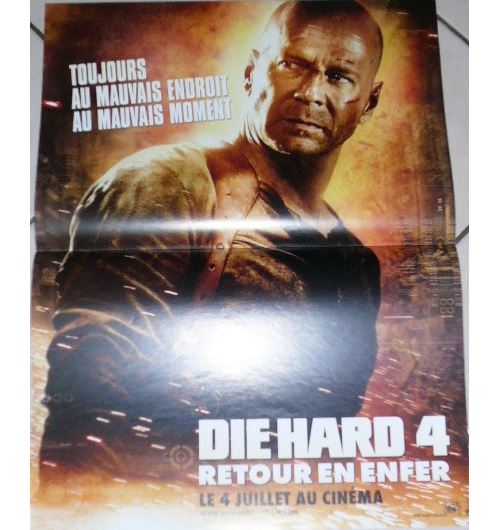 Die Hard 4 AFFICHE CINEMA ORIGINALE État correct reconditionné disponible sur Fnac