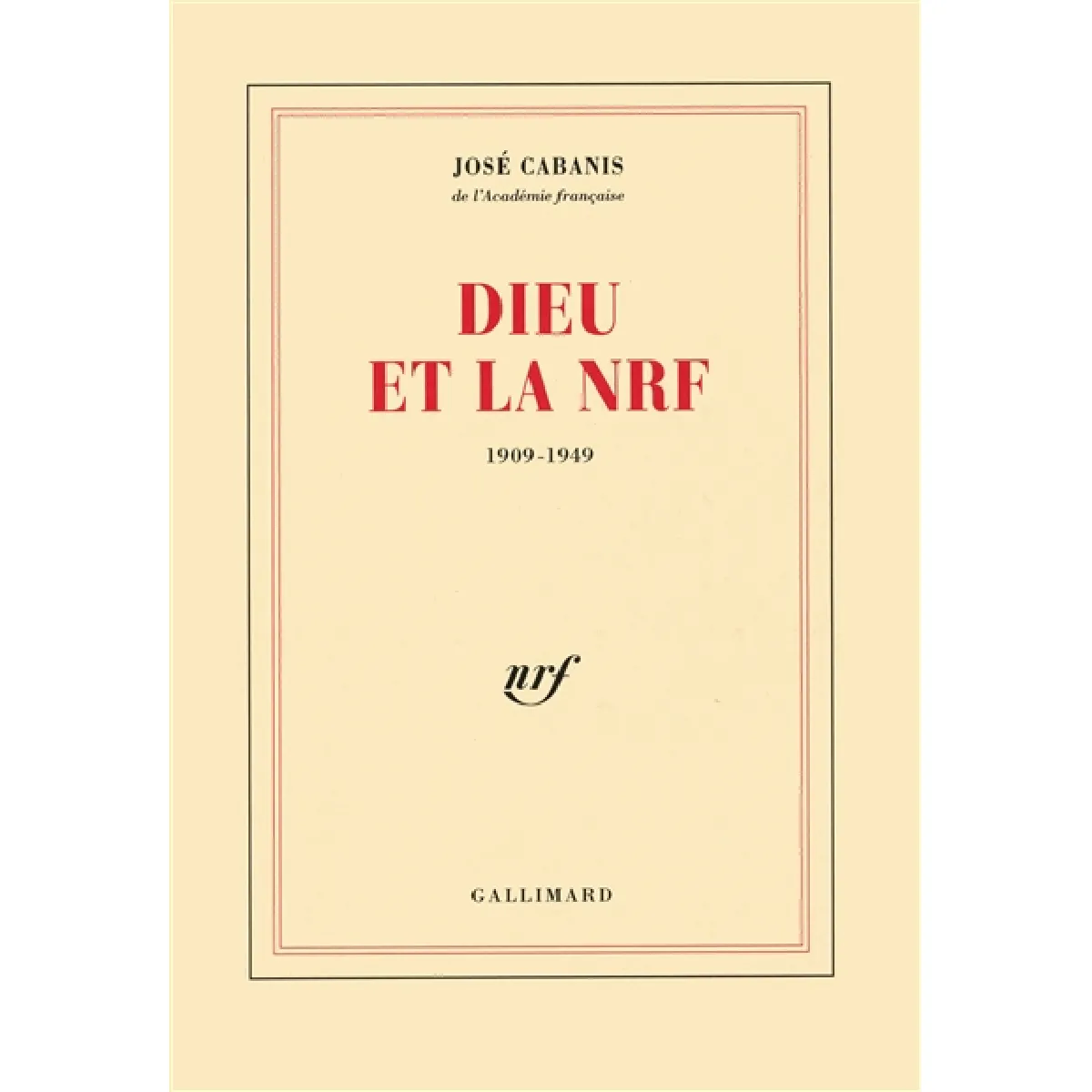 Dieu et la NRF : 1909-1949 État correct - 11,00 € Dieu et la NRF : 1909-1949 État correct N/A (Il ne s'agit pas d'une marque reconditionné disponible sur Rue du Commerce Seconde Vie