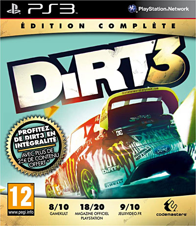 Dirt 3 - Complete Edition État correct - 32,16 € Dirt 3 - Complete Edition État correct Bandai Namco reconditionné disponible sur Fnac | Dero