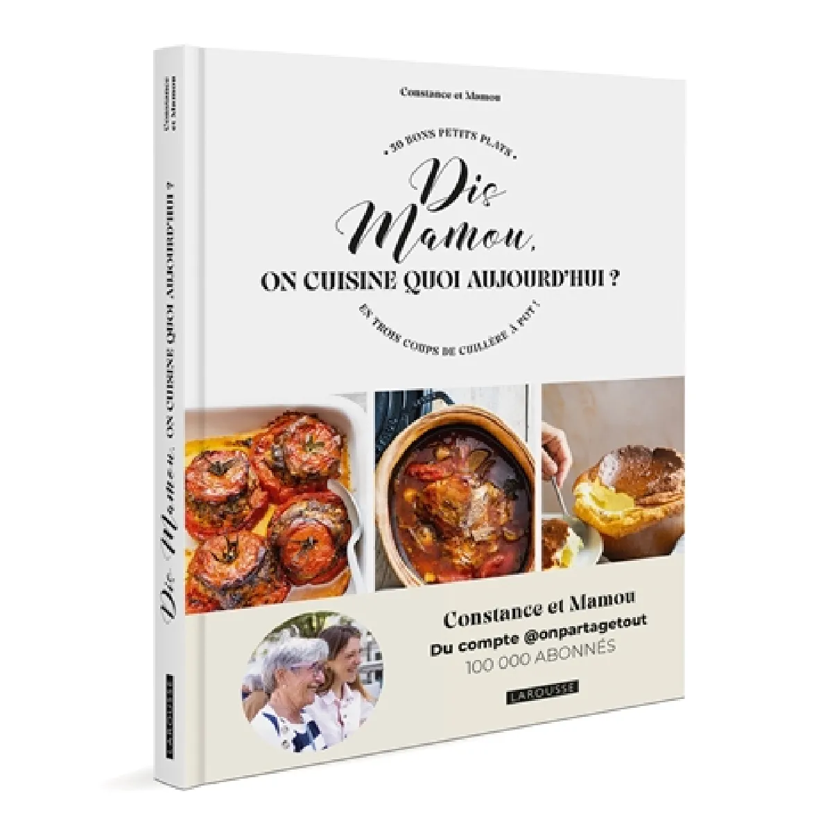 Dis, mamie, on cuisine quoi aujourd'hui ? : 50 bons petits plats en trois coups de cuillère à pot ! État correct - 53,99 € Dis, mamie, on cuisine quoi aujourd'hui ? : 50 bons petits plats en trois coups de cuillère à pot ! État correct N/A (Il ne s'agit pas d'une marque reconditionné disponible sur Rue du Commerce Seconde Vie