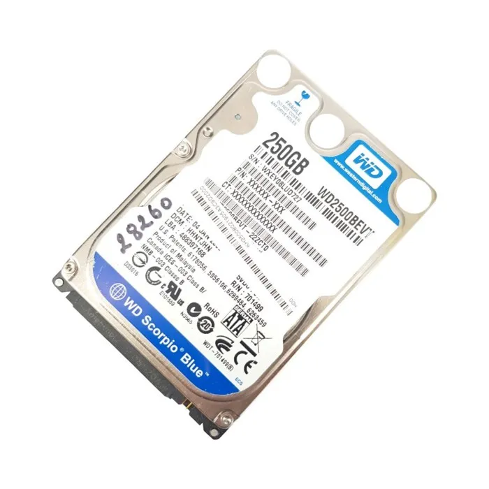 Disque Dur 250Go SATA 2.5 Western Digital WD2500BEVT-22ZCT0 5400rpm 8Mo Reconditionné Western Digital reconditionné disponible sur Cdiscount Seconde Vie | Dero