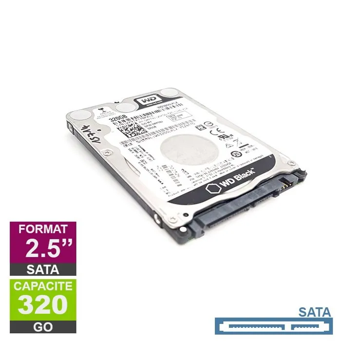 Acheter Disque Dur 320Go SATA 2.5 Western Digital WD3200LPLX-75ZNTT0 7200rpm 32Mo Reconditionné - 14,00 € | Dero Disque Dur 320Go SATA 2.5 Western Digital WD3200LPLX-75ZNTT0 7200rpm 32Mo Reconditionné Western Digital reconditionné disponible sur Cdiscount Seconde Vie | Dero