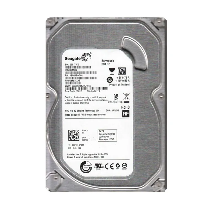 Acheter Disque Dur 500Go Seagate Barracuda ST500DM002 3.5 Sata III 16Mo 7200.14 Reconditionné - 16,00 € | Dero Disque Dur 500Go Seagate Barracuda ST500DM002 3.5 Sata III 16Mo 7200.14 Reconditionné Seagate reconditionné disponible sur Cdiscount Seconde Vie | Dero