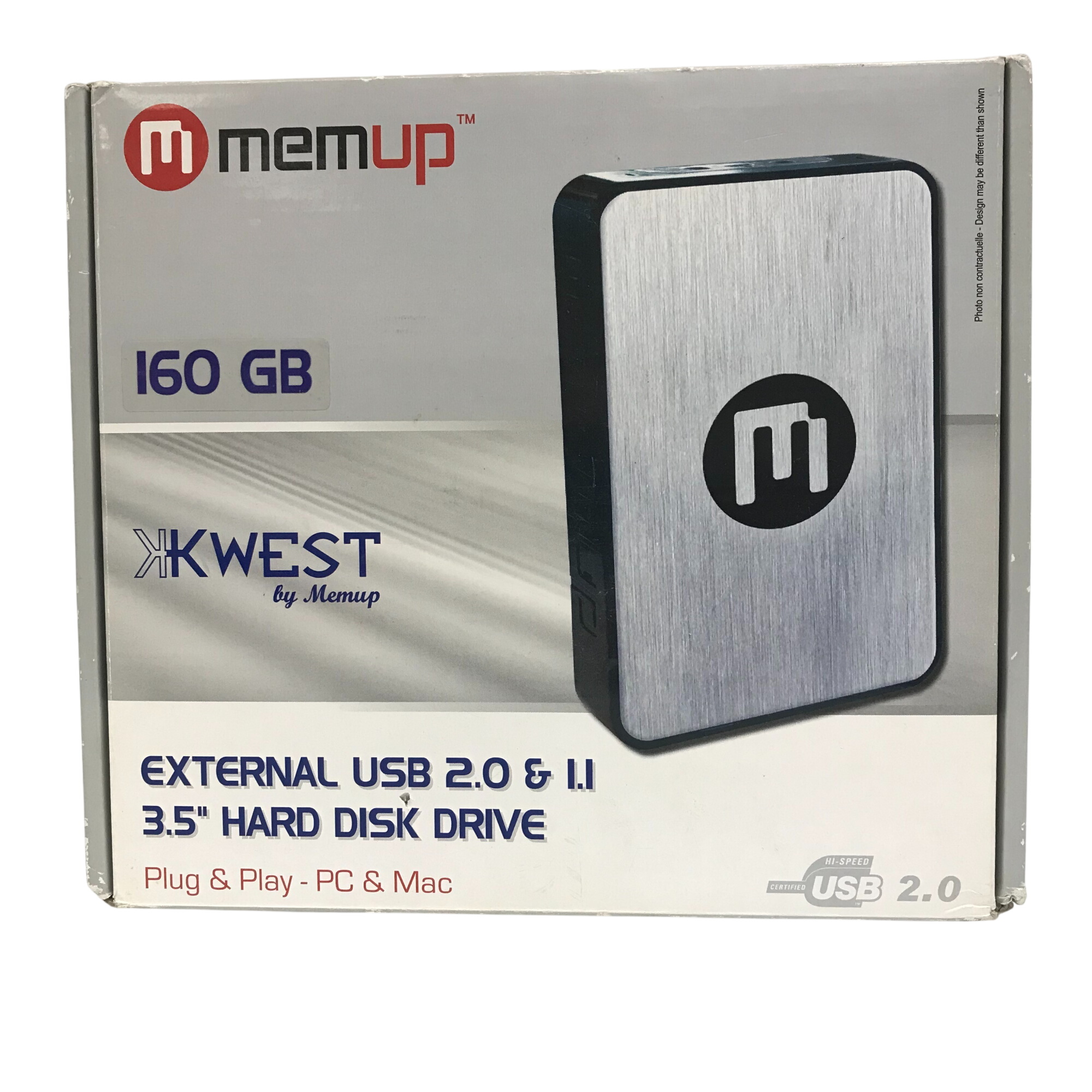 Disque Dur externe Memup Kwest 160Go Très bon état - 12,00 € Disque Dur externe Memup Kwest 160Go Très bon état reconditionné disponible sur Label Emmaüs
