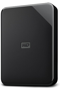 Disque dur externe portable WD Elements AE 5 To, SuperSpeed USB 3.2 Gen 1/USB 3.0, plug-and-play, formaté pour Windows, noir. Bon état Western Digital reconditionné disponible sur Darty