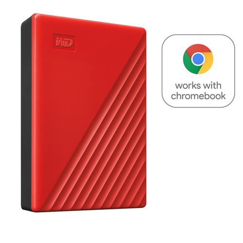 Disque Dur Externe Western Digital My Passport 4 To Rouge État correct Western Digital reconditionné disponible sur Fnac