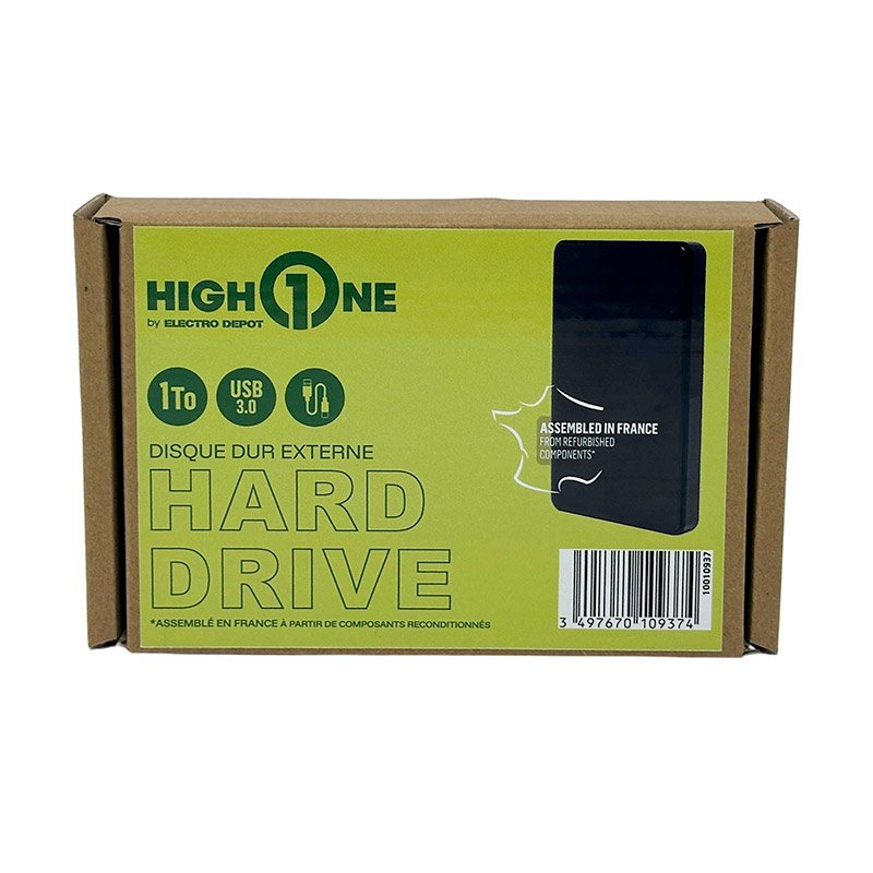 Acheter Disque Dur High One 1to Usb 3.0 Recond A+ Bon état - 49,98 € Disque Dur High One 1to Usb 3.0 Recond A+ Bon état reconditionné disponible sur Electro Depot