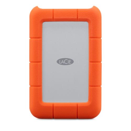 Disque dur portable LaCie Rugged 1 To USB-C Orange État correct LaCie reconditionné disponible sur Fnac