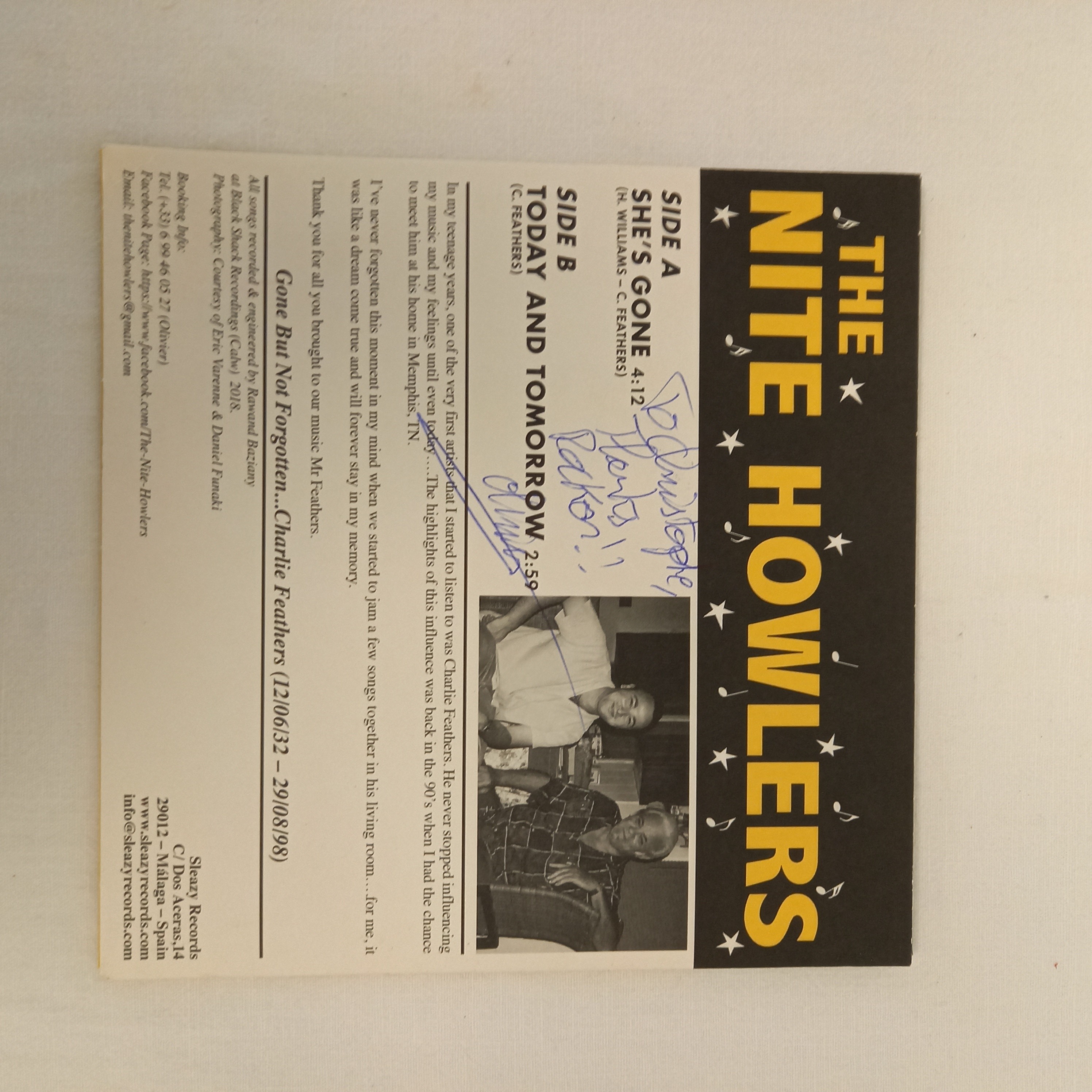 Voir photo 8 de Disque she's gone THE NITE HOWLERS Disque she's gone THE NITE HOWLERS Bon état reconditionné photo 8