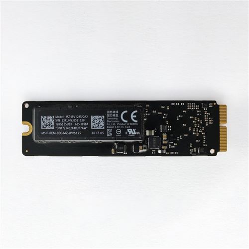 Disque SSD 128Go - compatible avec Macbook Air A1465/A1466 (2013-2017) et compatible avec Macbook Pro A1502/A1398 (2015-2017) État correct N/A reconditionné disponible sur Fnac
