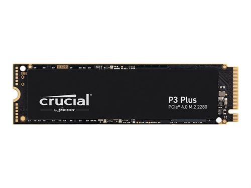 Disque SSD interne Crucial P3 Plus M.2 NVMe 1 To Noir État correct Crucial reconditionné disponible sur Fnac