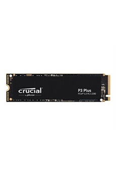 Disque SSD interne P3 Plus M.2 NVMe 500 Go Noir Bon état Crucial reconditionné disponible sur Darty | Dero