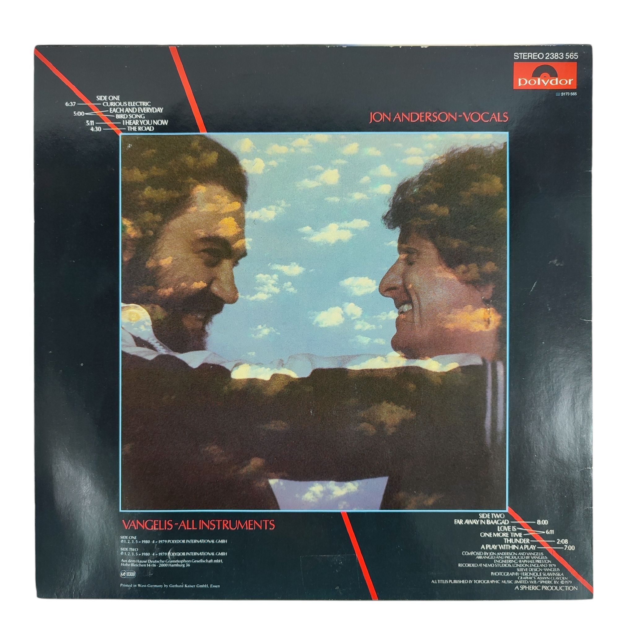 Disque vinyle 33 tours "Jon And Vangelis – Short Stories" - 1980 Bon état - 10,50 € Disque vinyle 33 tours "Jon And Vangelis – Short Stories" - 1980 Bon état reconditionné disponible sur Label Emmaüs
