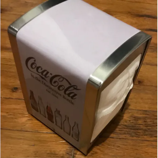 Distributeur De Serviettes Coca Cola En Métal Couleur Parme occasion reconditionné disponible sur Rakuten