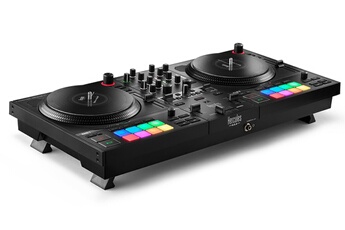 DJControl Inpulse T7, contrôleur DJ motorisé noir avec deux platines Bon état reconditionné disponible sur Darty