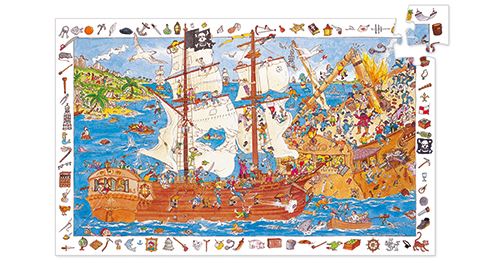 Djeco Les Pirates Puzzle 100 pièces État correct N/A reconditionné disponible sur Fnac