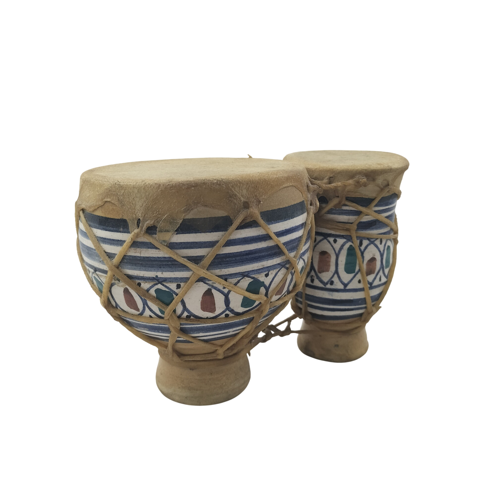 Acheter Djembé marocain derbouka en terre cuite et peau de chèvre Bon état - 11,00 € Djembé marocain derbouka en terre cuite et peau de chèvre Bon état reconditionné disponible sur Label Emmaüs