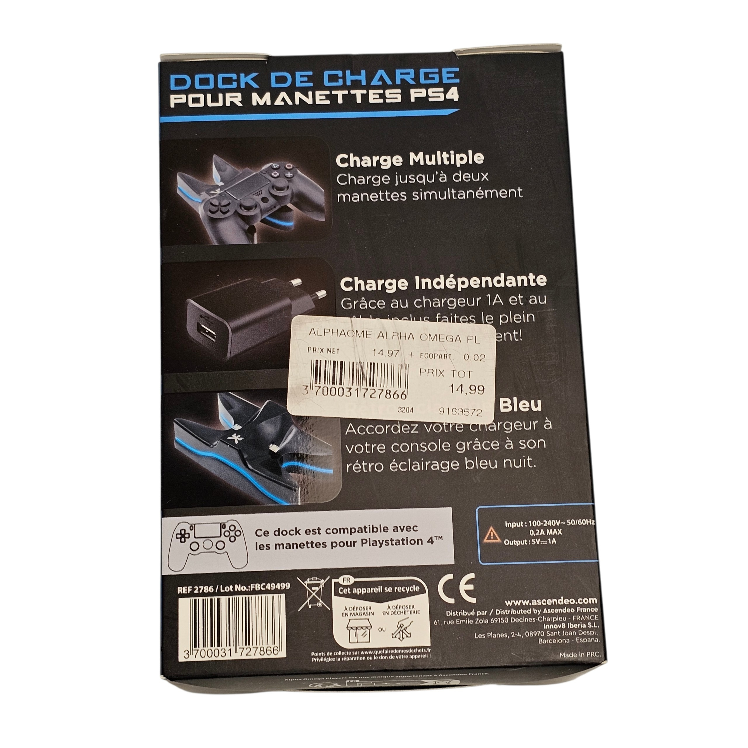 Voir photo 2 de DOCK DE CHARGE pour manette PS4. DOCK DE CHARGE pour manette PS4. Parfait état reconditionné photo 2