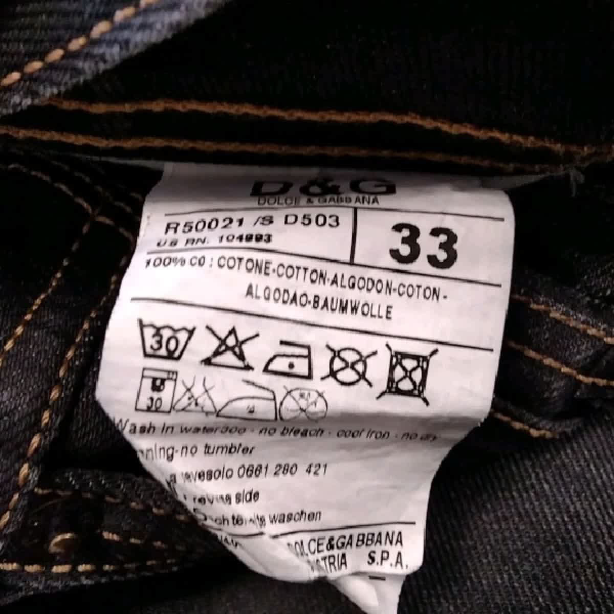 Voir photo 6 de Dolce & Gabbana - jeans en coton - taille 42 Dolce & Gabbana - jeans en coton - taille 42 Très bon état reconditionné photo 6