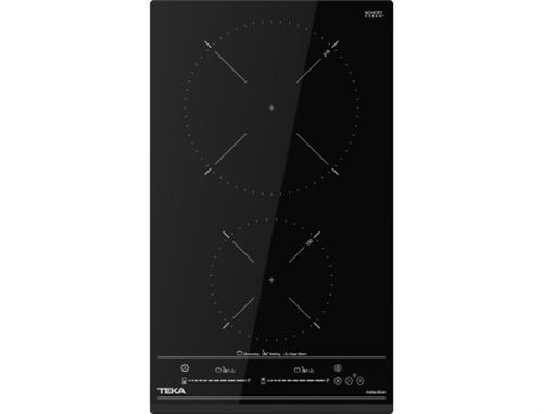 Domino induction verre noir avant biseaute 2 zones de cuisson, Diametre 150mm et 215mm, 3600W Touch control multislider 3 fonctions directes, installation fast click État correct Teka reconditionné disponible sur Fnac | Dero