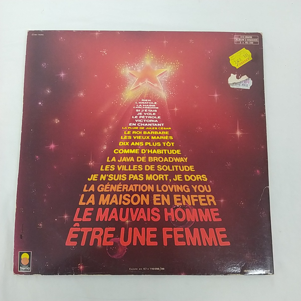 Voir photo 2 de Double Vinyle 33 tours Michel Sardou - Palais des congrès 81 Double Vinyle 33 tours Michel Sardou - Palais des congrès 81 Bon état reconditionné photo 2