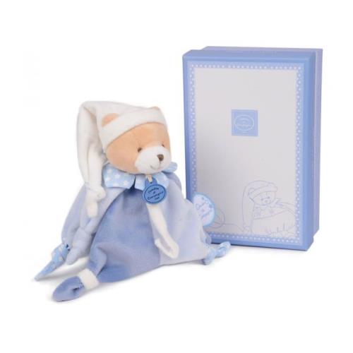 Doudou attache sucette Ours Petit Chou Doudou et Compagnie Bleu 17 cm État correct reconditionné disponible sur Fnac