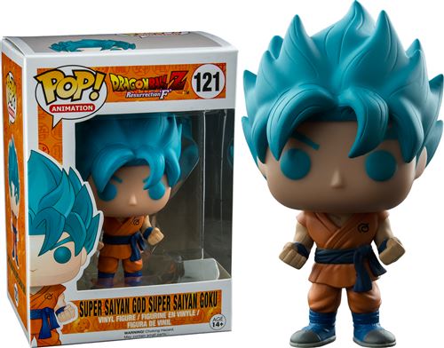 Dragon Ball Z Super Saiyan Dieu Super Saiyan Goku (Bleu) Vinyle Figure 121 la figure de collecteur standard État correct Dragon Ball Z reconditionné disponible sur Fnac