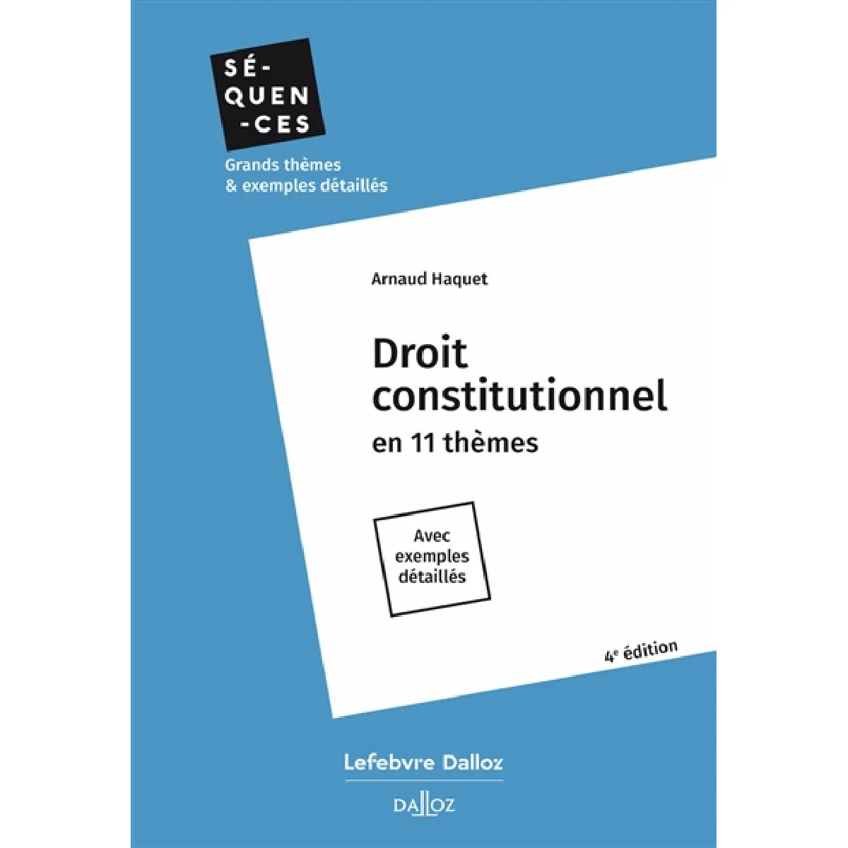 Droit constitutionnel en 11 thèmes : avec exemples détaillés État correct - 10,20 € Droit constitutionnel en 11 thèmes : avec exemples détaillés État correct N/A (Il ne s'agit pas d'une marque reconditionné disponible sur Rue du Commerce Seconde Vie