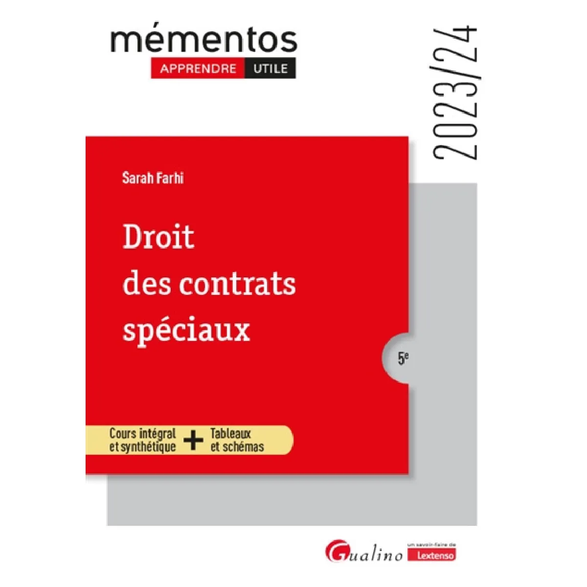 Droit des contrats spéciaux : cours intégral et synthétique + tableaux et schémas : 2023-2024 État correct - 11,06 € Droit des contrats spéciaux : cours intégral et synthétique + tableaux et schémas : 2023-2024 État correct N/A (Il ne s'agit pas d'une marque reconditionné disponible sur Rue du Commerce Seconde Vie