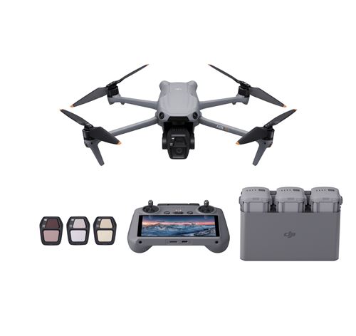 Drone Dji Air 3S Fly More Combo RC 2 Gris et noir État correct DJI reconditionné disponible sur Fnac
