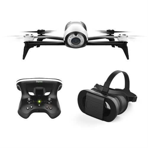 Drone Parrot Bebop 2 Blanc + Skycontroller 2 + Cockpit Glasses État correct reconditionné disponible sur Fnac
