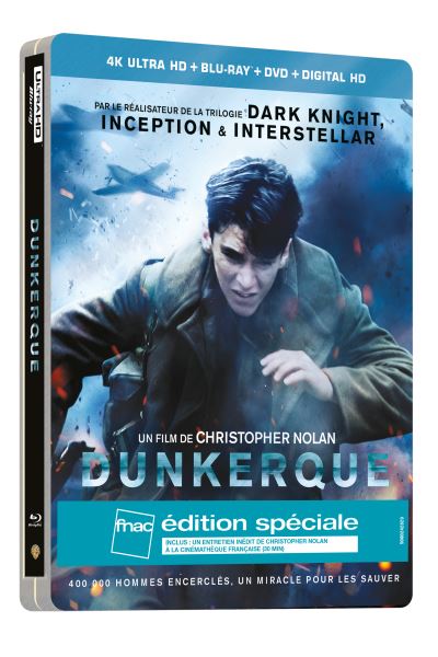 Dunkerque Edition spéciale Fnac SteelBook® Blu-ray 4K Ultra HD État correct reconditionné disponible sur Fnac