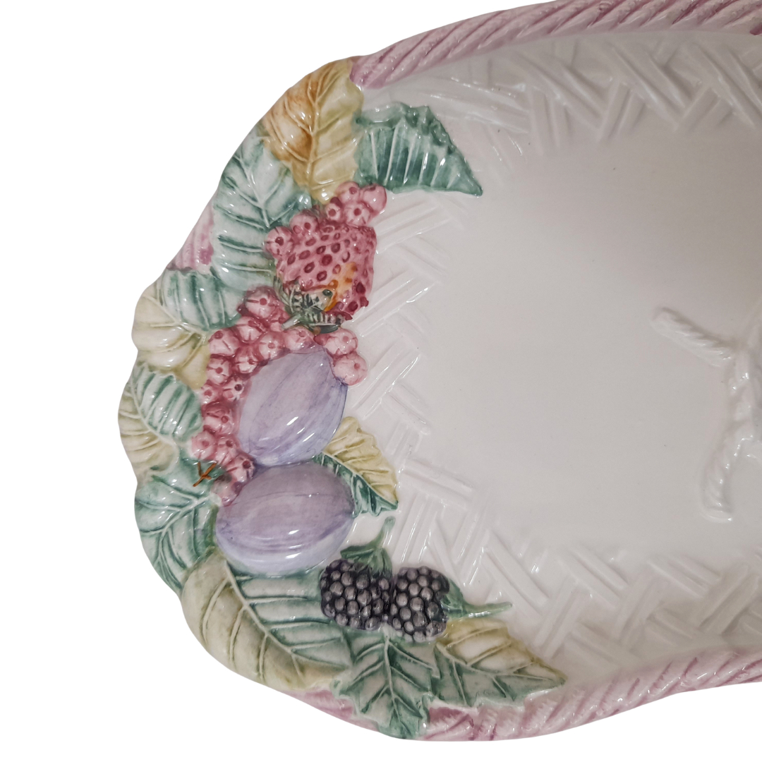Voir photo 7 de Duo d'Assiettes à Déjeuner Vintage en Céramique Émaillée - Barbotine Duo d'Assiettes à Déjeuner Vintage en Céramique Émaillée - Barbotine Parfait état reconditionné photo 7