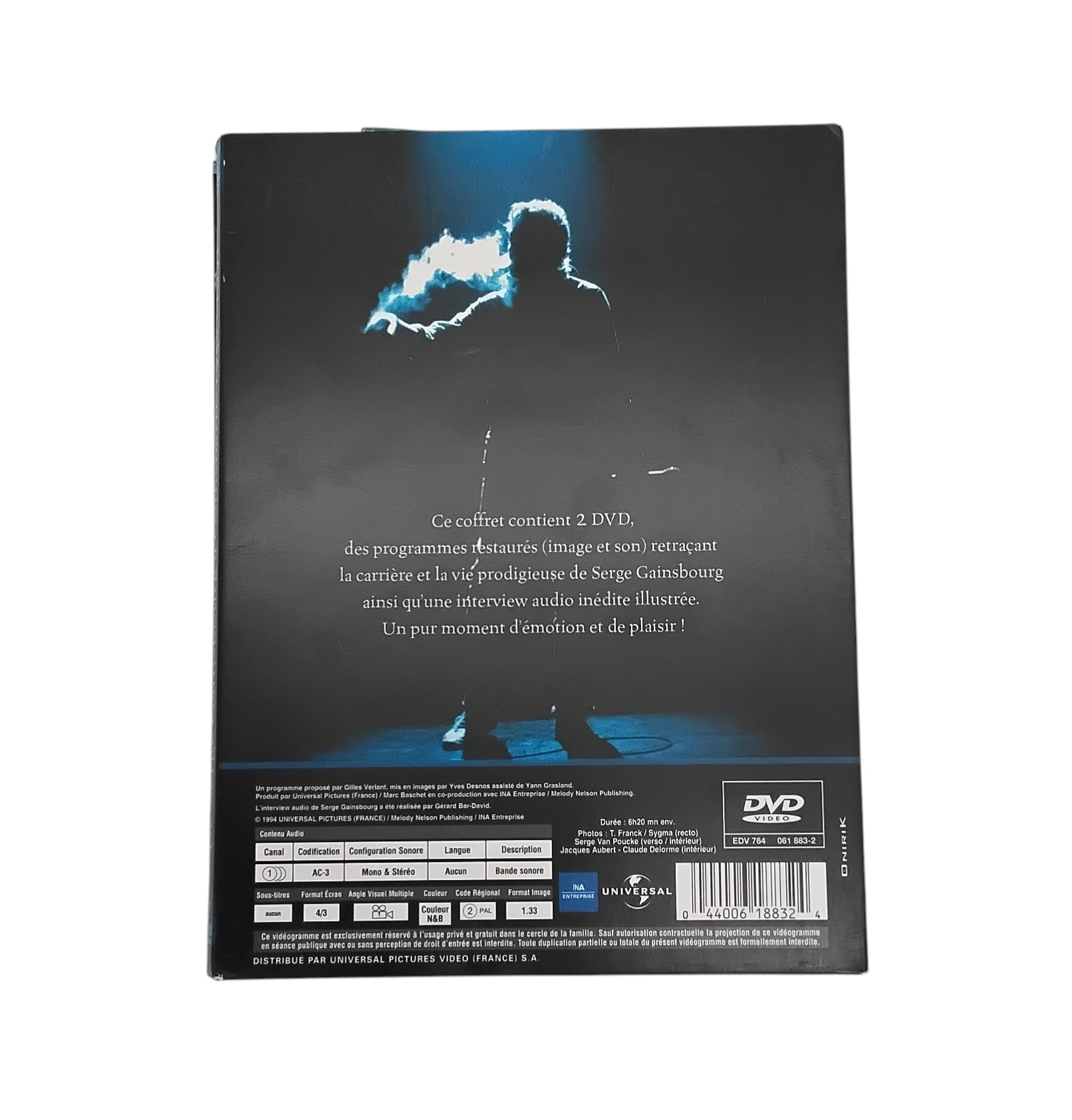 Voir photo 2 de DVD - de Serge Gainsbourg à Gainsbarre "1958-1991" DVD - de Serge Gainsbourg à Gainsbarre "1958-1991" Très bon état reconditionné photo 2