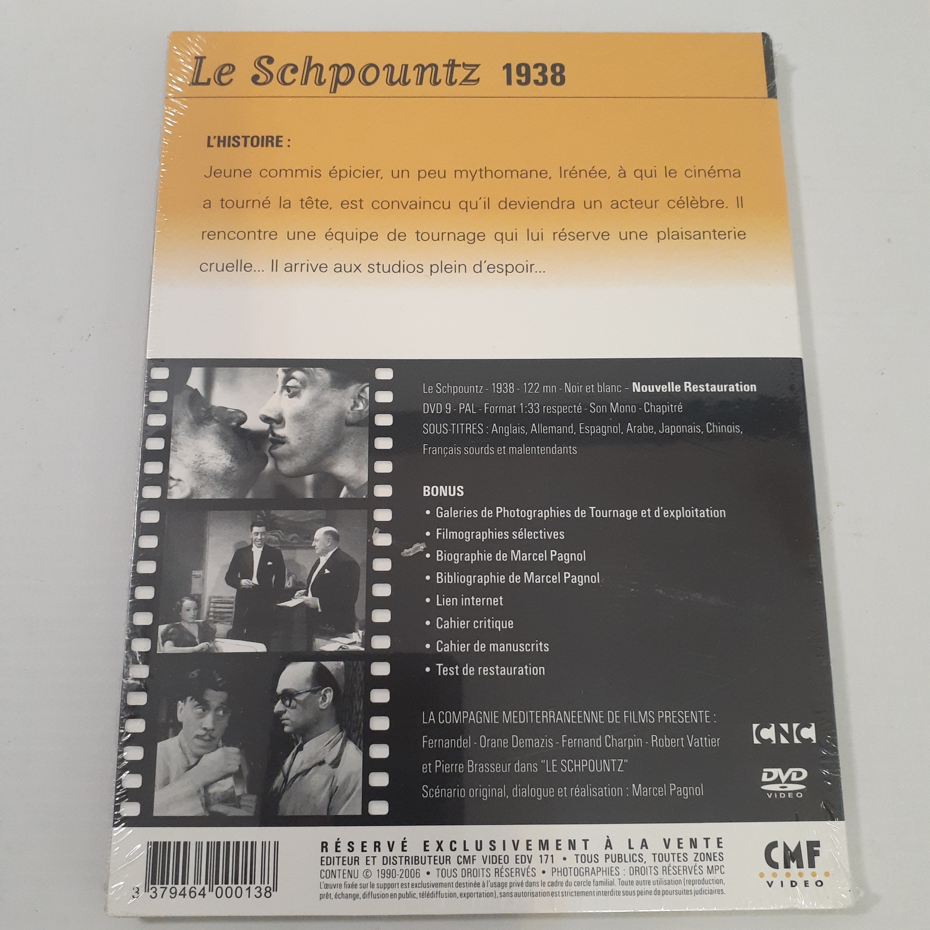 Voir photo 2 de DVD Le SCHPOUNTZ collection Marcel Pagnol NEUF DVD Le SCHPOUNTZ collection Marcel Pagnol NEUF Parfait état reconditionné photo 2