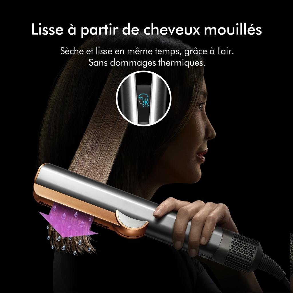 Voir photo 4 de Dyson Airstrait - Bleu de Prusse/Cuivré | Dero Dyson Airstrait - Bleu de Prusse/Cuivré Reconditionné Dyson reconditionné photo 4 | Dero