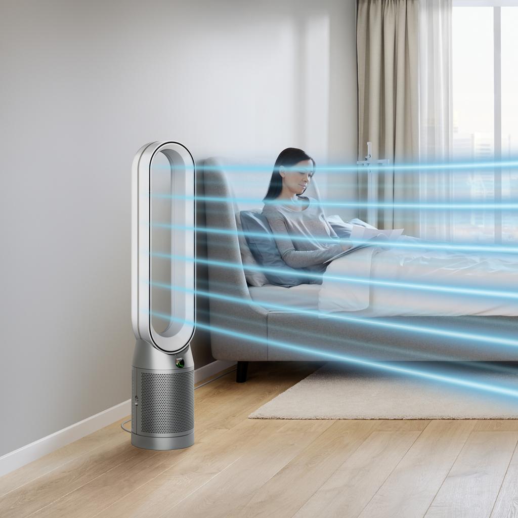 Voir photo 3 de Dyson Cool Auto React - TP7A - Blanc/Argent | Dero Dyson Cool Auto React - TP7A - Blanc/Argent Reconditionné Dyson reconditionné photo 3 | Dero