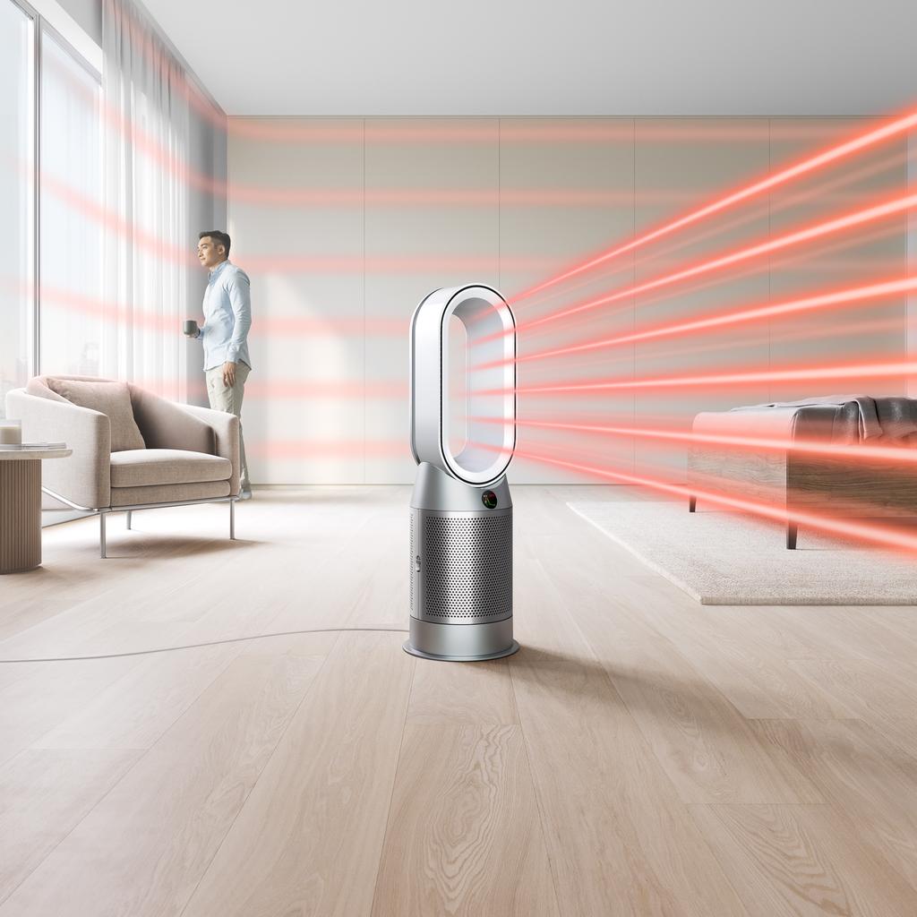 Voir photo 2 de Dyson Pure Hot+Cool Autoreact - Blanc/Argent | Dero Dyson Pure Hot+Cool Autoreact - Blanc/Argent Reconditionné Dyson reconditionné photo 2 | Dero