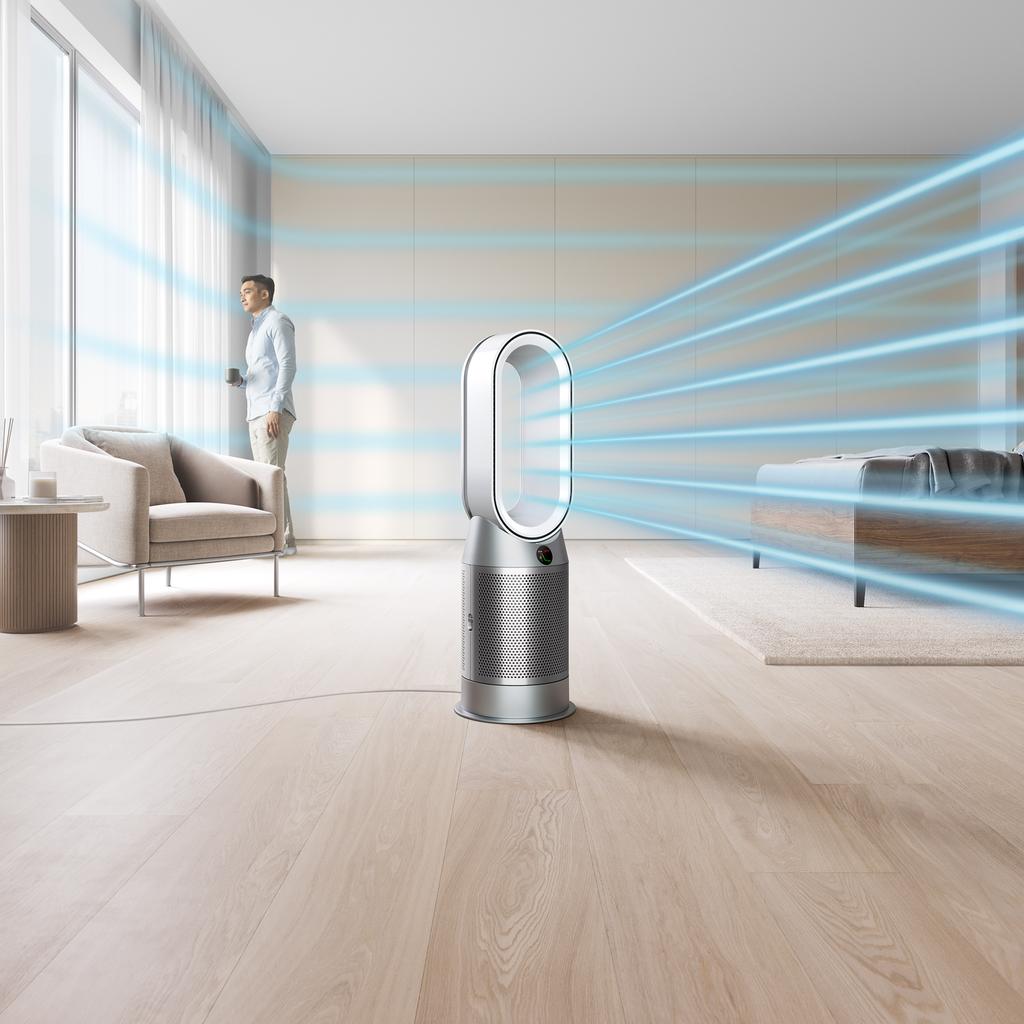 Voir photo 3 de Dyson Pure Hot+Cool Autoreact - Blanc/Argent | Dero Dyson Pure Hot+Cool Autoreact - Blanc/Argent Reconditionné Dyson reconditionné photo 3 | Dero