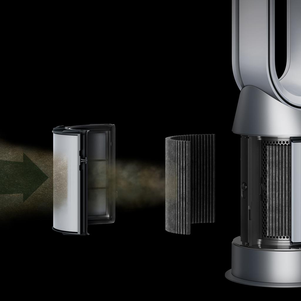 Voir photo 5 de Dyson Pure Hot+Cool Autoreact - Blanc/Argent | Dero Dyson Pure Hot+Cool Autoreact - Blanc/Argent Reconditionné Dyson reconditionné photo 5 | Dero