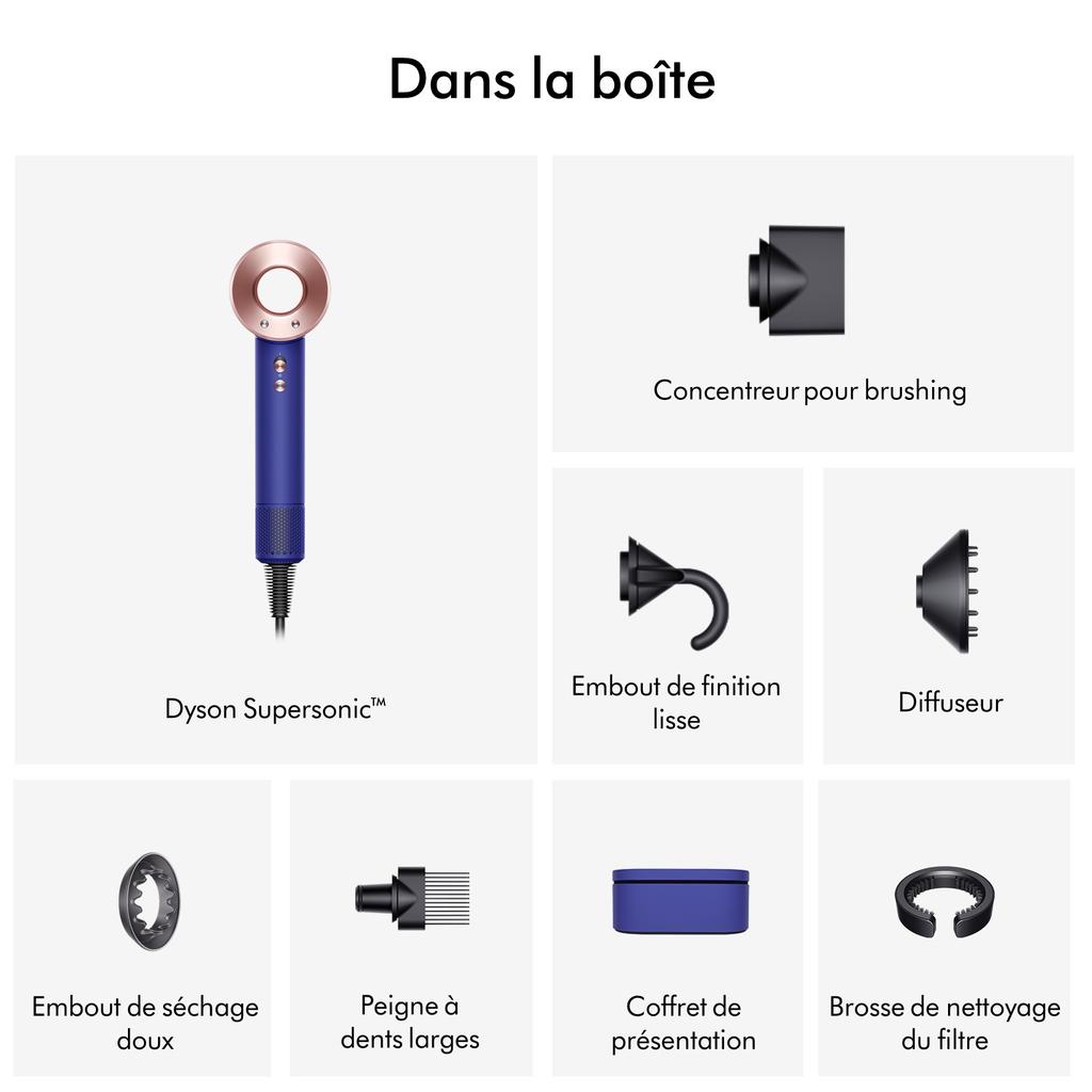 Voir photo 2 de Dyson Supersonic HD07 - Bleu | Dero Dyson Supersonic HD07 - Bleu Reconditionné Dyson reconditionné photo 2 | Dero