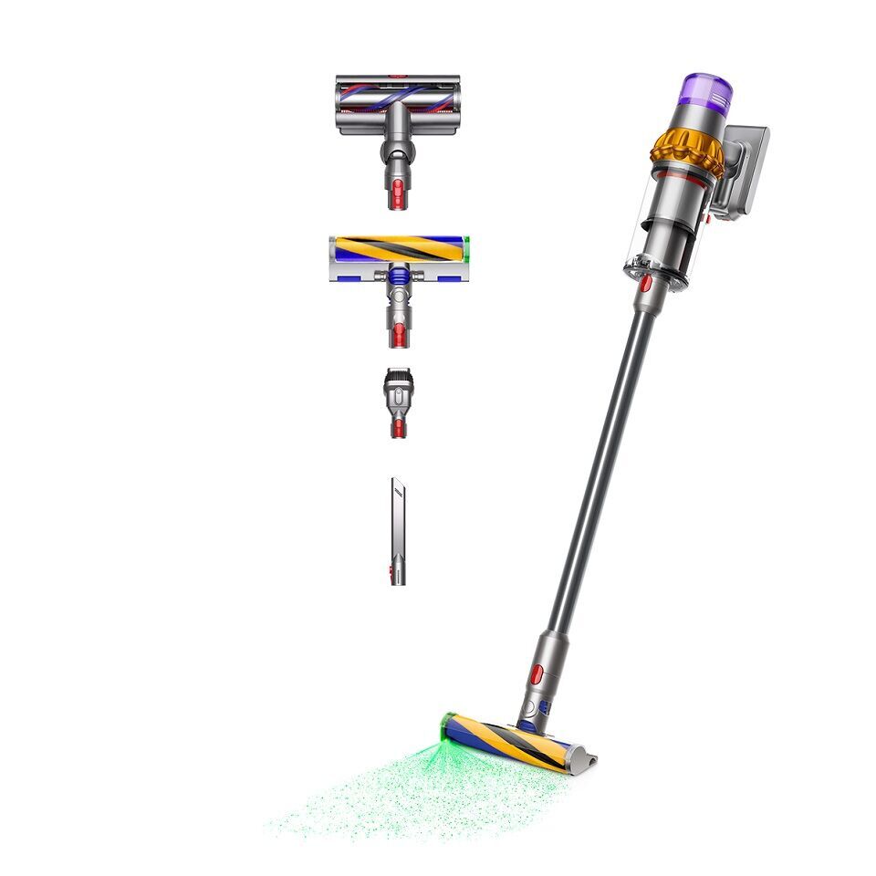 Dyson V15 Detect Absolute Aspirateur à main sans fil jaune/nickel Comme neuf Dyson reconditionné disponible sur Refurbed
