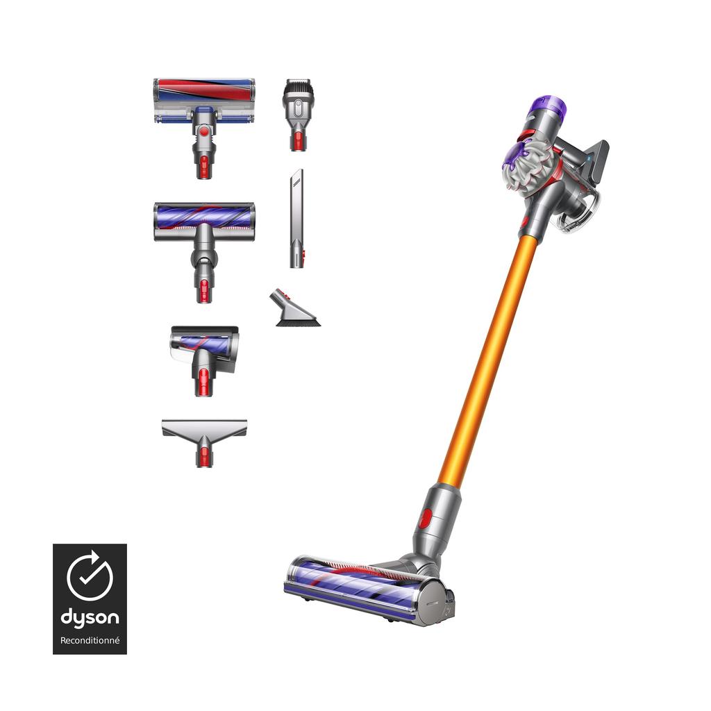 Voir photo 1 de Dyson V8 Absolute (Autres accessoires) - Jaune/Gris | Dero Dyson V8 Absolute (Autres accessoires) - Jaune/Gris Reconditionné Dyson reconditionné | Dero