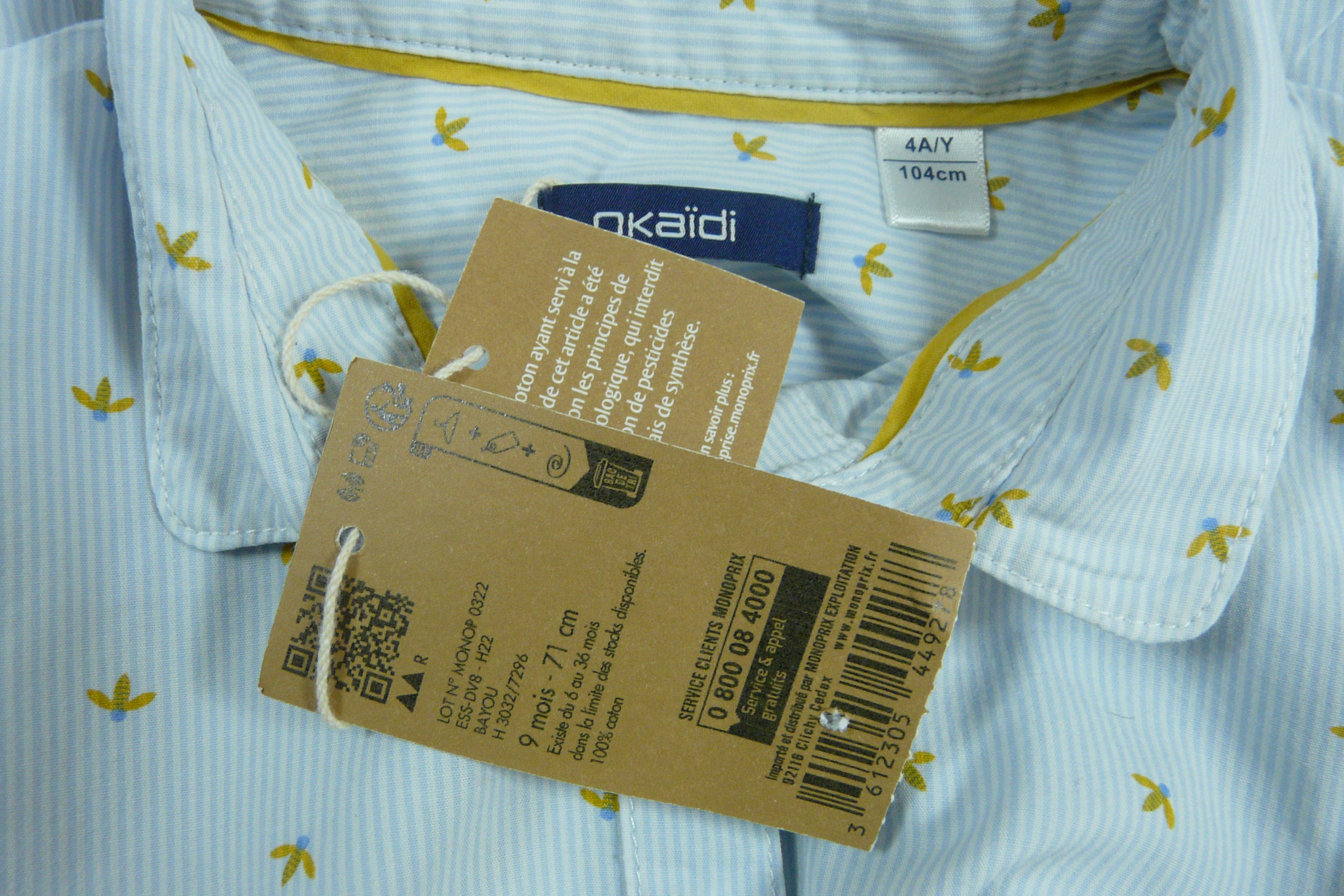 Voir photo 6 de E16 - Robe à manches longues - Okaïdi - Âge 4 ans E16 - Robe à manches longues - Okaïdi - Âge 4 ans Parfait état reconditionné photo 6