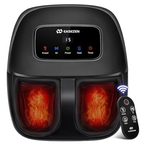 EaseZen EF7 masseur de pieds Shiatsu chauffant noir Très bon état reconditionné disponible sur Refurbed