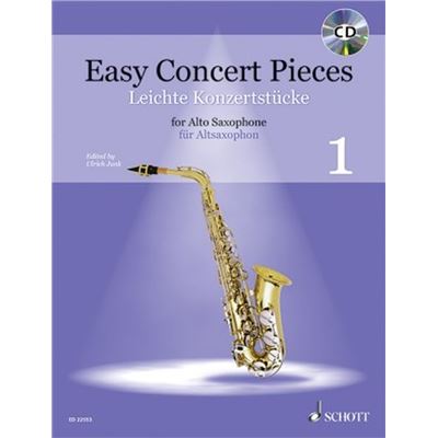 Easy concert pieces volume 1 +CD --- Saxophone alto (Mib) et Piano État correct Schott reconditionné disponible sur Fnac