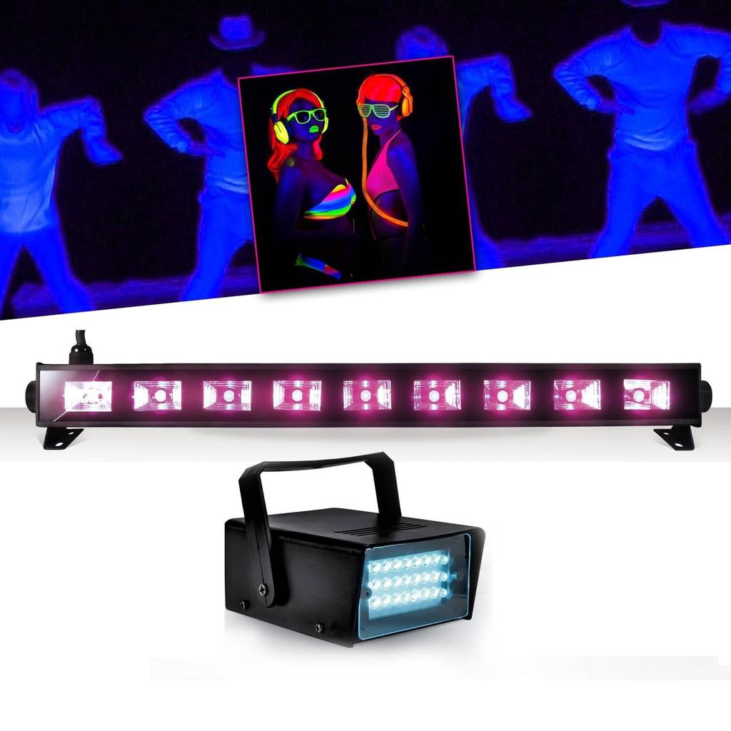 Acheter Éclairage Ibiza Light Réglette Barre Néon Lumière noire 9x3WFLUO BLACK LIGHT Halloween + Mini LEDSTROBE LED Reconditionné - 79,99 € Éclairage Ibiza Light Réglette Barre Néon Lumière noire 9x3WFLUO BLACK LIGHT Halloween + Mini LEDSTROBE LED Reconditionné N/A reconditionné disponible sur Backmarket